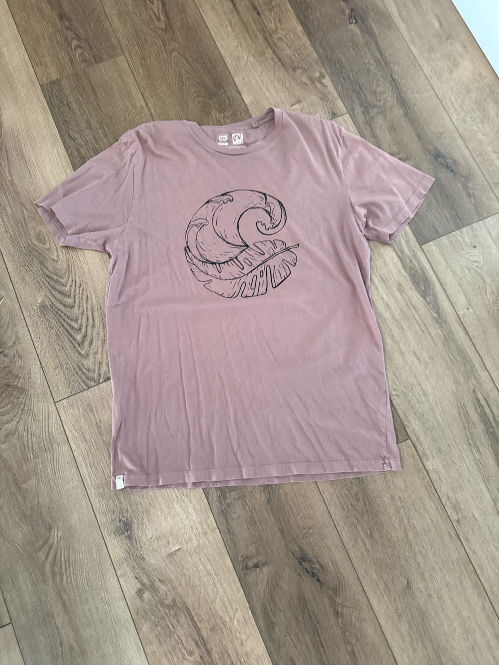Tentree Men's Dusty Rose Graphic Crewneck T-Shirt